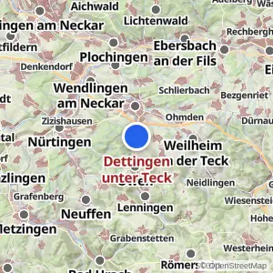 Kartenvorschau Dettingen unter Teck