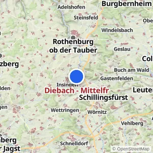 Kartenvorschau Diebach - Mittelfr