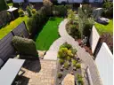Gartenblick von oben