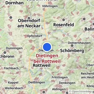 Kartenvorschau Dietingen bei Rottweil