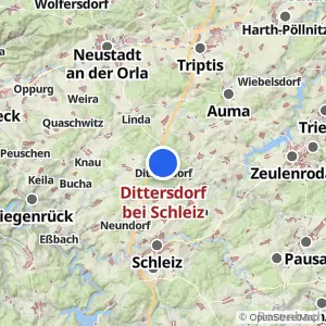 Kartenvorschau Dittersdorf bei Schleiz