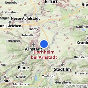 Kartenvorschau Dornheim bei Arnstadt