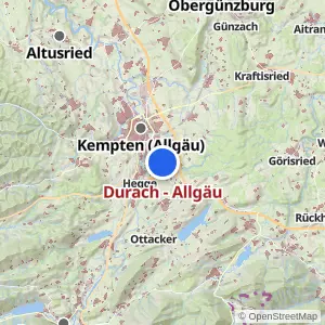 Kartenvorschau Durach - Allgäu