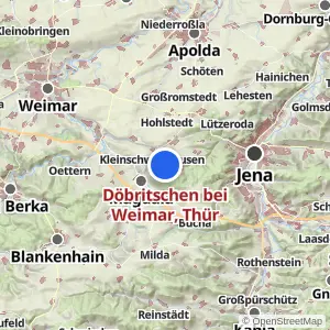 Kartenvorschau Döbritschen bei Weimar, Thür