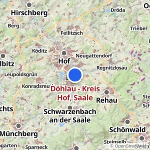 Kartenvorschau Döhlau - Kreis Hof, Saale