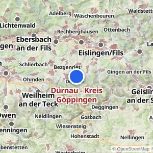 Kartenvorschau Dürnau - Kreis Göppingen