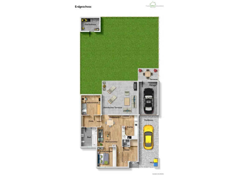 Grundriss EG, immoG low, Zweifamilienhaus mit Garage zum Kauf in Düsseldorf Hassels, Frank Ewe Immobilienmakler Düsseldorf Hassels (2)