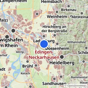Kartenvorschau Edingen-Neckarhausen