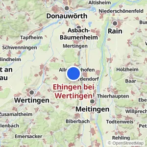 Kartenvorschau Ehingen bei Wertingen