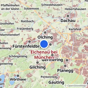Kartenvorschau Eichenau bei München