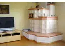 Kachelofen im Wohnzimmer