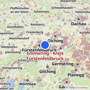 Kartenvorschau Emmering - Kreis Fürstenfeldbruck