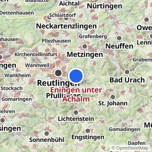 Kartenvorschau Eningen unter Achalm