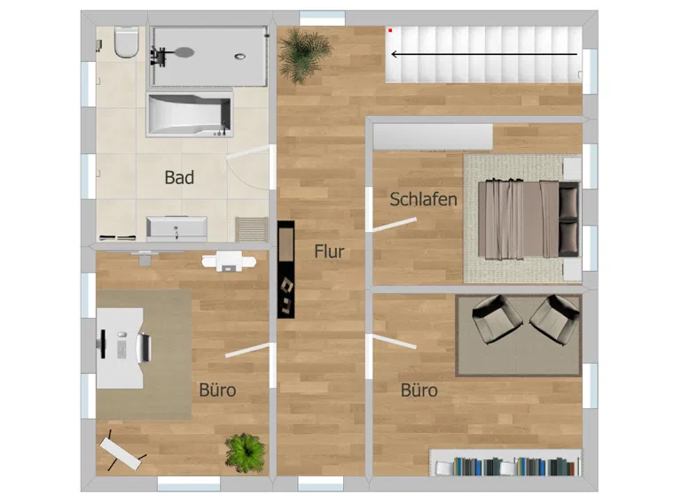 Grundriss Haupthaus OG