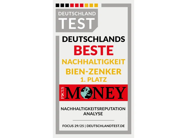 Siegel DT Beste Nachhaltigkeit 2025 BIEN-ZENKER