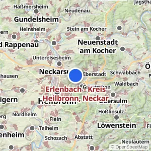 Kartenvorschau Erlenbach - Kreis Heilbronn, Neckar