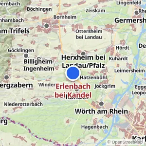 Kartenvorschau Erlenbach bei Kandel