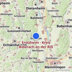 Kartenvorschau Erolzheim - Kreis Biberach an der Riß