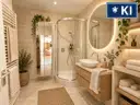 Badezimmer-KI-Mustereinrichtung