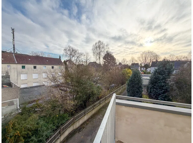 Musterwohnung Blick vom Balkon