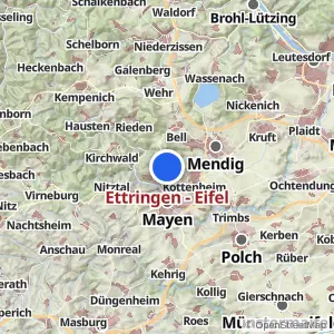 Kartenvorschau Ettringen - Eifel