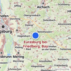 Kartenvorschau Eurasburg bei Friedberg, Bay
