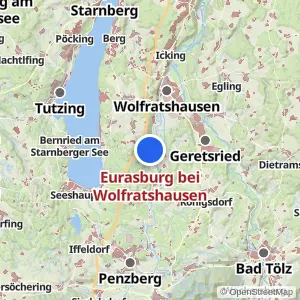 Kartenvorschau Eurasburg bei Wolfratshausen