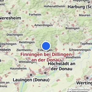 Kartenvorschau Finningen bei Dillingen an der Donau