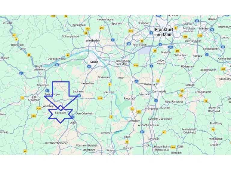 Karte Flonheim