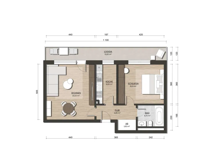 Grundriss WE 10