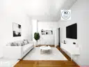 Wohnzimmer möbliert