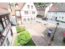 Blick auf den Dorfplatz - vom Balkon