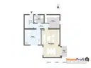 Grundriss EG farbig