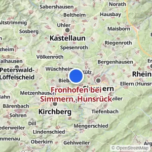 Kartenvorschau Fronhofen bei Simmern, Hunsrück