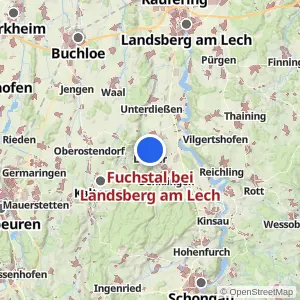 Kartenvorschau Fuchstal bei Landsberg am Lech