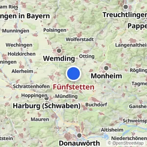 Kartenvorschau Fünfstetten