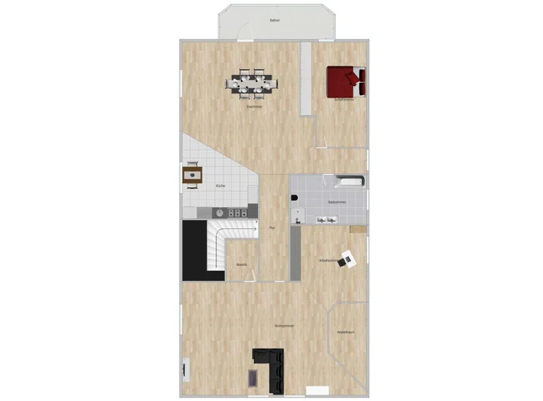 Grundriss DG Wohnung