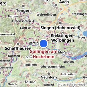 Kartenvorschau Gailingen am Hochrhein