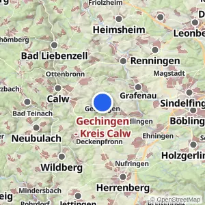 Kartenvorschau Gechingen - Kreis Calw
