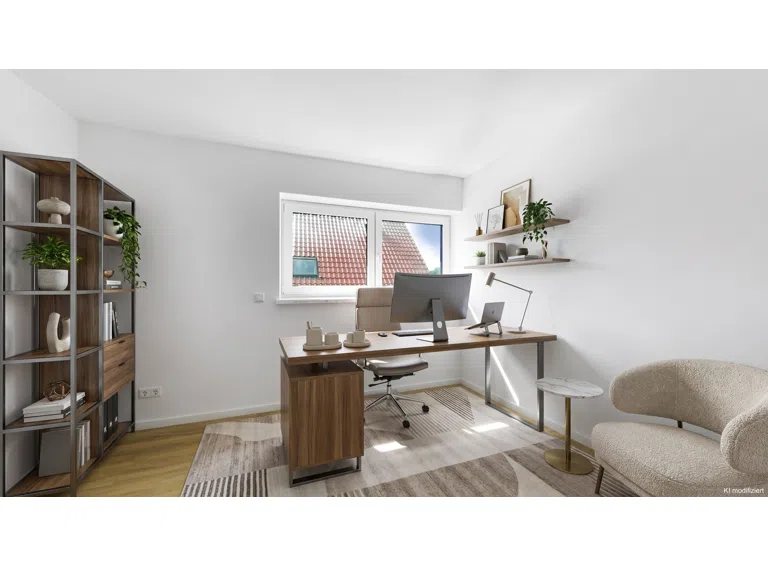 Büro mit KI gestaged