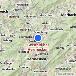 Kartenvorschau Geisfeld bei Hermeskeil