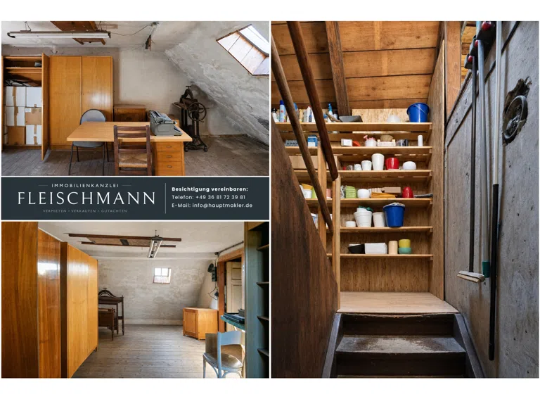 Dachboden Wohnhaus nach Aufräumen