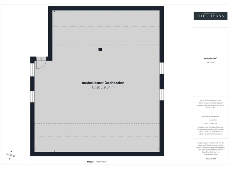 Grundriss Dachgeschoss