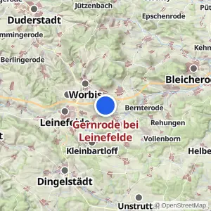 Kartenvorschau Gernrode bei Leinefelde