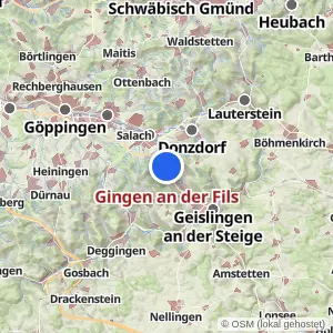 Kartenvorschau Gingen an der Fils