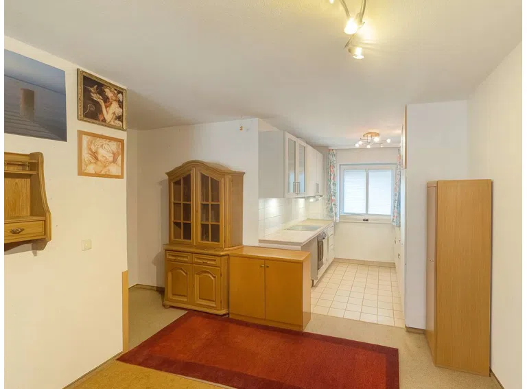Wohnzimmer Blick offfene Küche