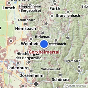 Kartenvorschau Gorxheimertal