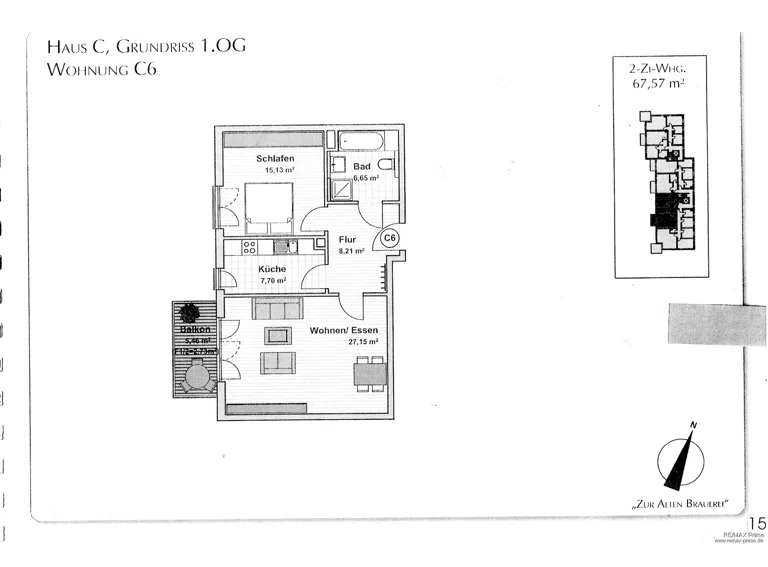 Grundriss Wohnung