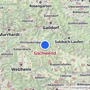 Kartenvorschau Gschwend