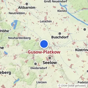 Kartenvorschau Gusow-Platkow